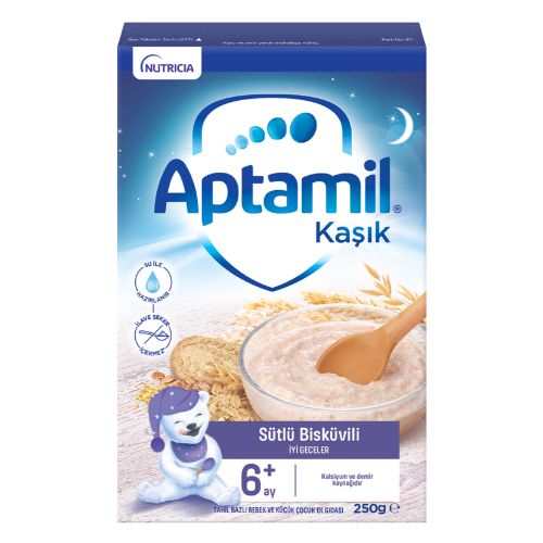 Aptamil Sütlü Bisküvili Tahıl Bazlı Kaşık Maması 250 G 6-36 Ay