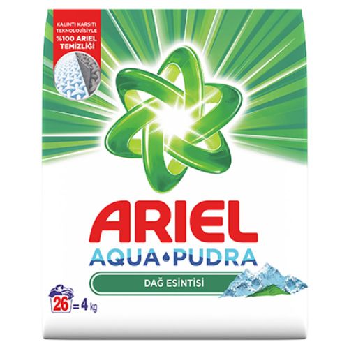 Ariel Dağ Esintisi Aqua Pudra Toz Çamaşır Deterjanı 4 Kg