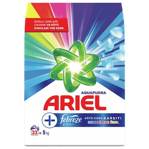 Ariel Febreze Effective Colored Aqua Powder Laundry Detergent 5 Kg