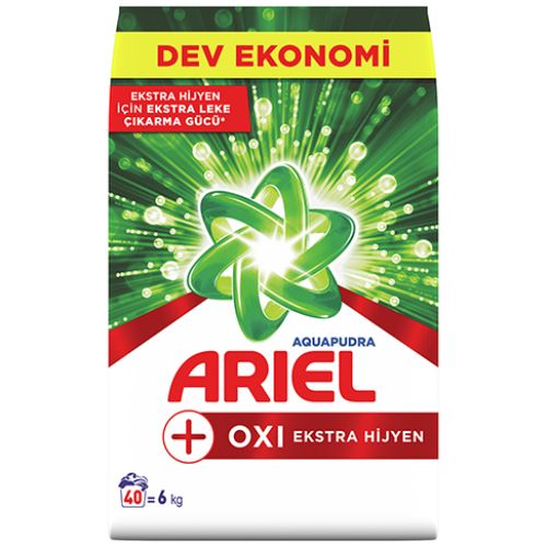 Ariel Oxi Ekstra Hijyen Aqua Pudra Çamaşır Deterjanı 6 Kg