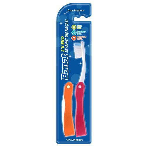 Banat 2-Pack Eco Travel Toothbrush