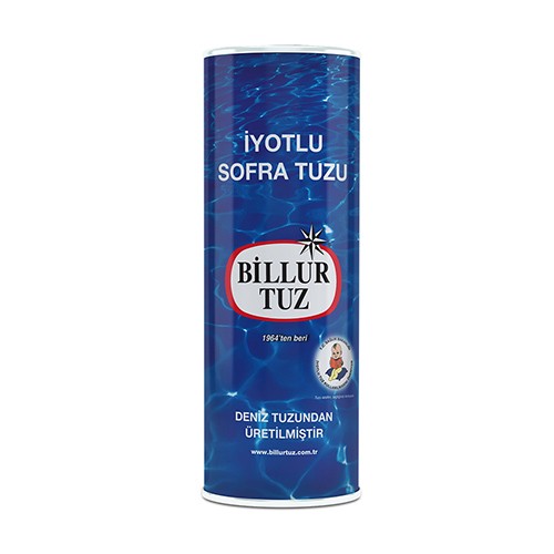 Billur Tuz Sofrada Rafine İyotlu Sofra Tuzu Karton 500 Gr