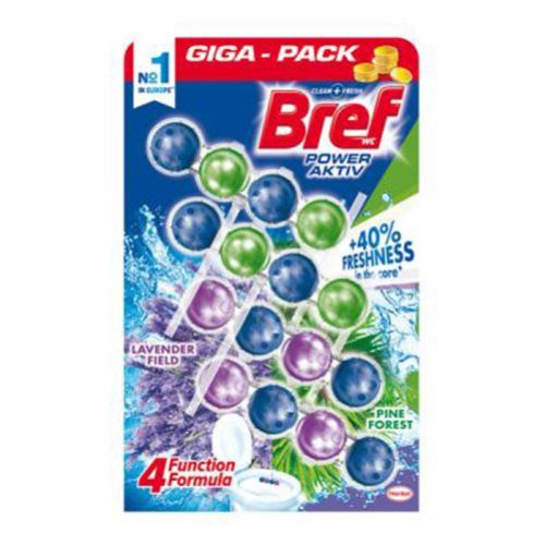 Bref Toilet Block Classic Power Active Mix Pine&Lavender Quattropack Mono