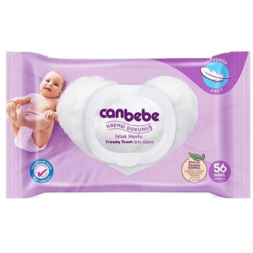 Canbebe Kremsi Dokunuş Islak Havlu 56 adet