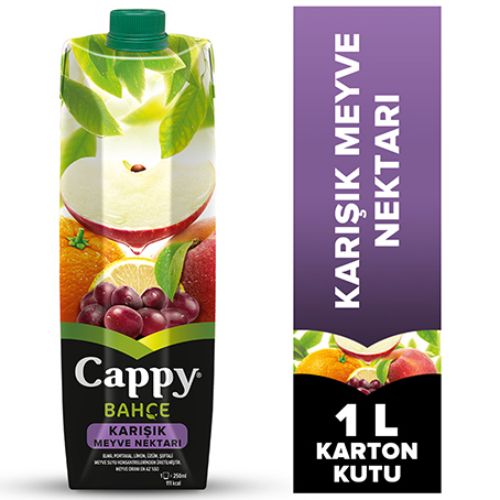 Cappy Bahçe Karışık Meyve Nektarı Karton Kutu 1 Lt