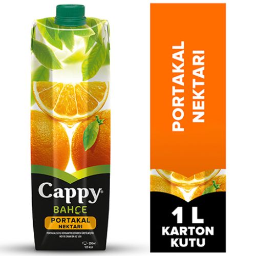 Cappy Bahçe Portakal Nektarı Karton Kutu 1 Lt