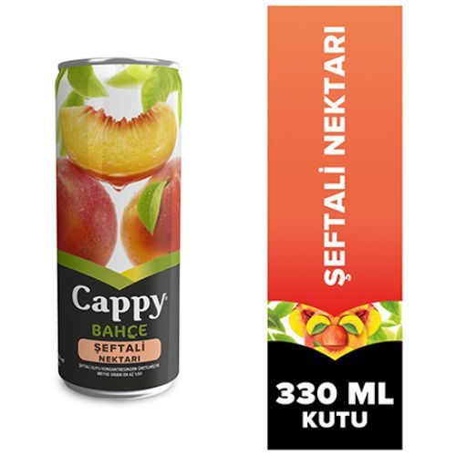 Cappy Bahçe Peach Nectar Can 330 Ml