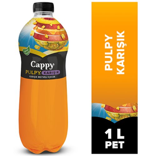 Cappy Pulpy Karışık Meyveli İçecek Pet 1 Lt