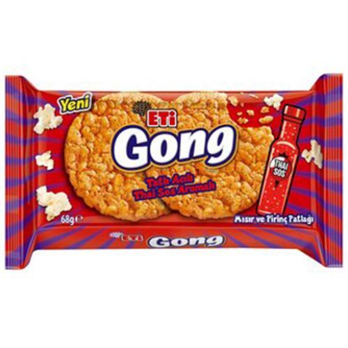Eti Gong Sweet and Hot Corn Puffed Rice 68 Gr