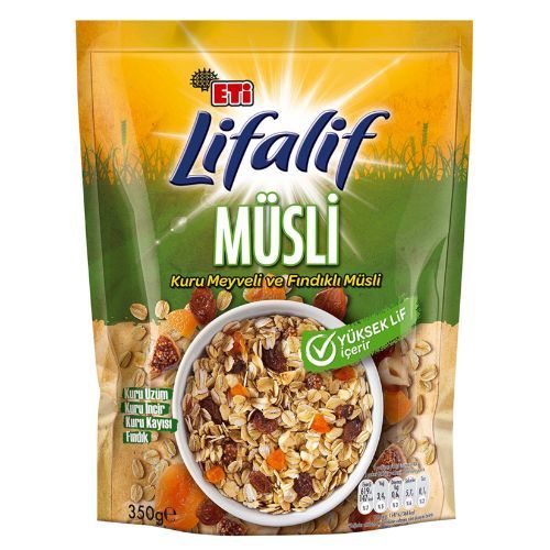 Eti Lifalif Muesli with Dried Fruit & Hazelnut 350 Gr