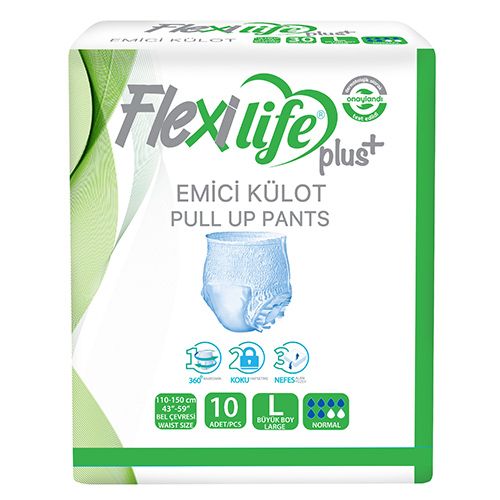 Flexilife Plus Pull up Diaper Large 10 Pcs