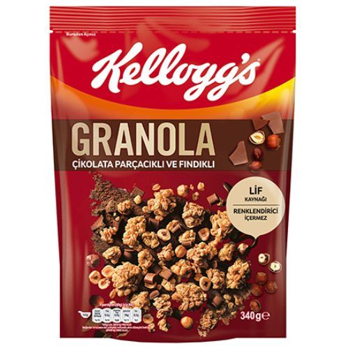 Kellogg's Granola With Chocolate Chip And Hazelnut 340 Gr