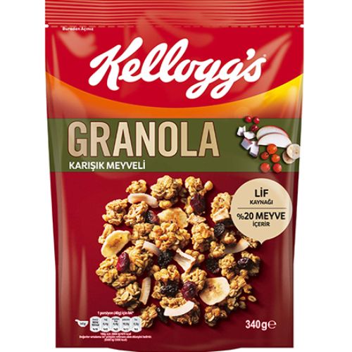 Kellogg's Granola Karışık Meyveli 340 Gr