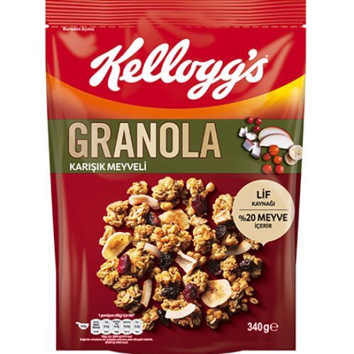 Kellogg's Granola Mixed Fruit 340 Gr