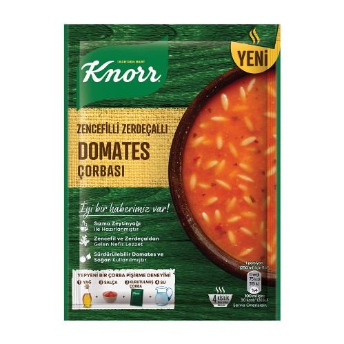 Knorr Zencefilli Zerdeçallı Domates Çorbası 98 Gr