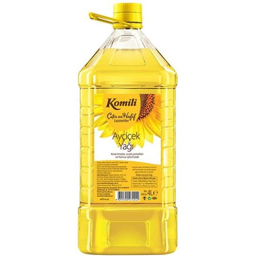 Komili Sunflower Oil Plastic Bottle 4 Lt