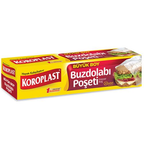 Koroplast Büyük Boy Buzdolabı Poşeti 20'Li