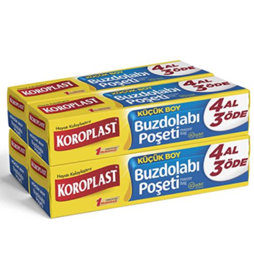 Koroplast Buzdolabı Poşeti 3+1 Küçük 20X30 160'Lı