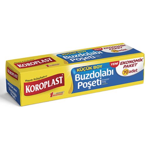 Koroplast Küçük Boy Buzdolabı Poşeti Ekonomik Paket 70 Adet