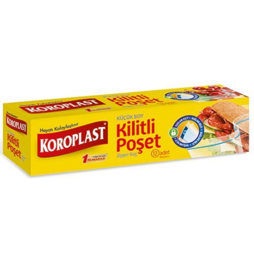 Koroplast Zipper Bags Small  12 Pieces