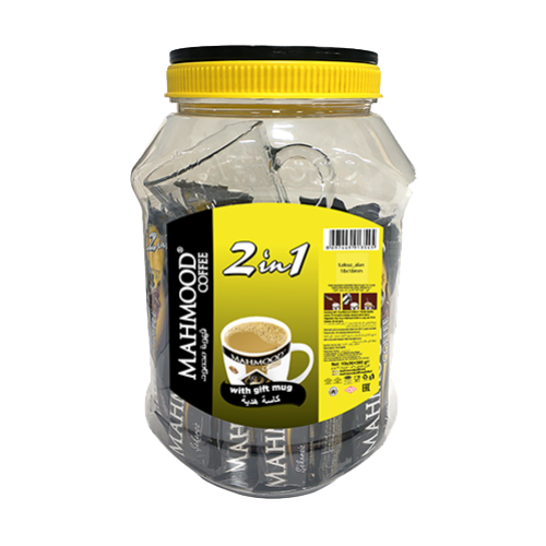 Mahmood Coffee  2in1 Stick Mug Cup Gift Pet of 36