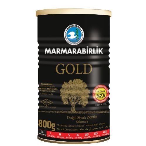 Marmarabirlik Gold Mega Natural Black Olıves 800 Gr