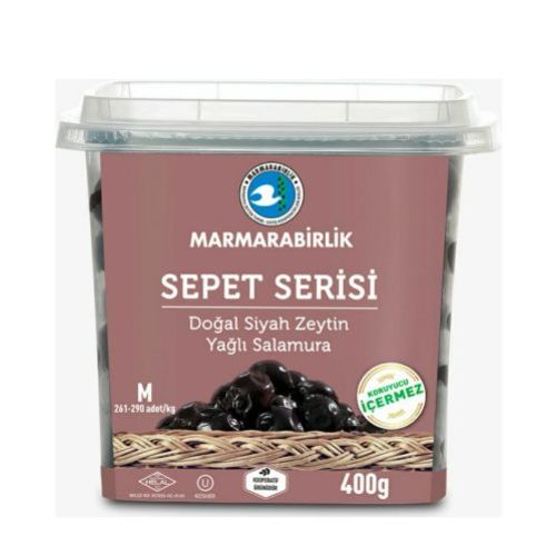 Marmarabirlik Natural Black olıves Wıth Oıl  400 Gr