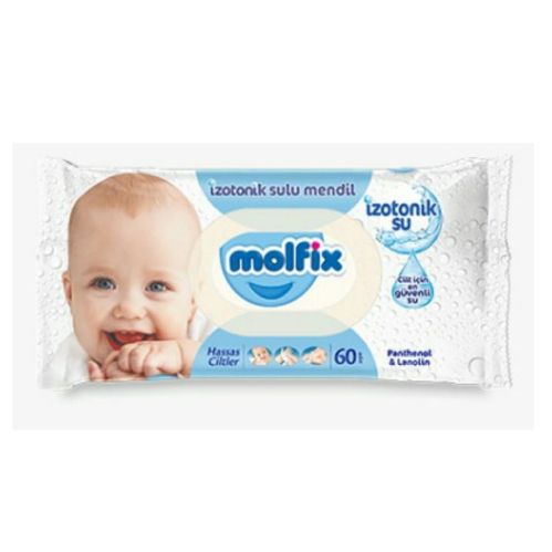 Molfix İzotonik Sulu Islak Mendil Hassas 60 Adet