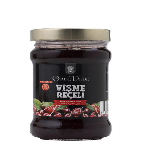 Oruç Dede Glass Jar Cherry Jam 380 Gr