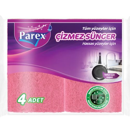 Parex Anti-Scratch Flat Sponge 4 Pieces