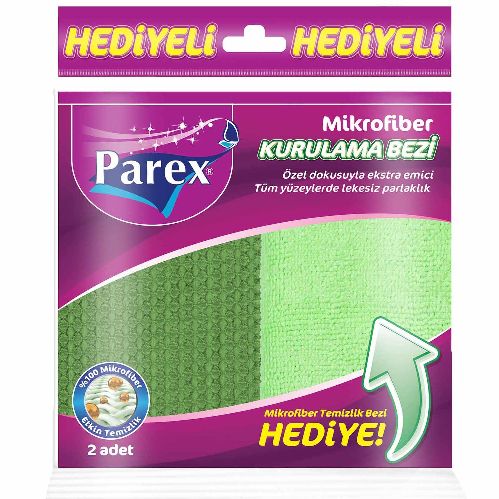 Parex Mikrofiber Kurulama Bezi Temizlik Bezi 2'Li Paket