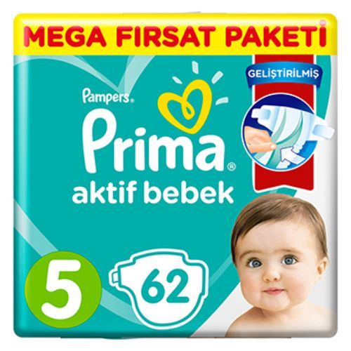 Pampers Prima No5  62 Pcs