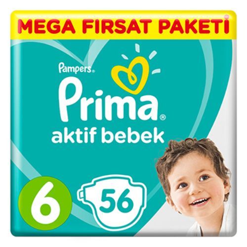 Pampers Prima No6 56 Pcs