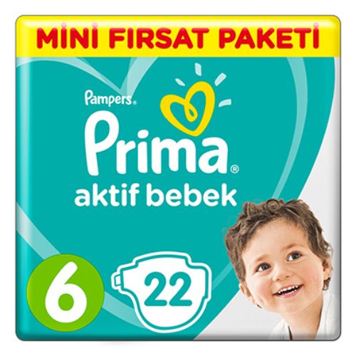 Prima Aktif Bebek Mini Fırsat Paketi 13-18 Kg 6 Beden 22'Li