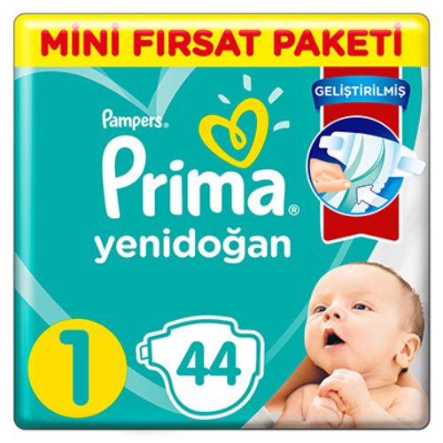 Prima Aktif Bebek Mini Fırsat Paketi 2-5 Kg 1 Beden 44'Lü