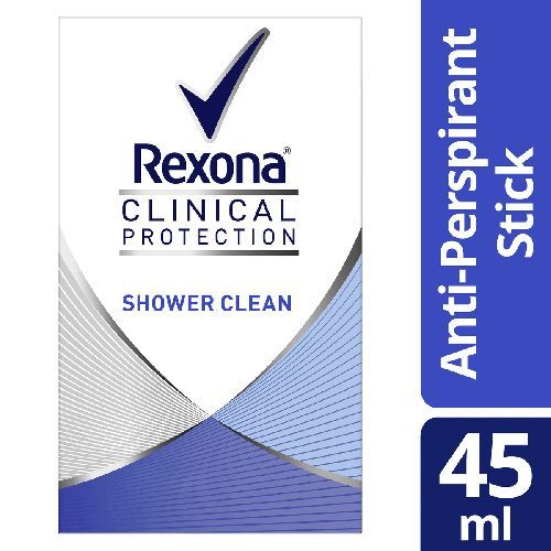 Rexona Clinical Protection Shower Clean Anti Perspirant Women Stick 45 Ml