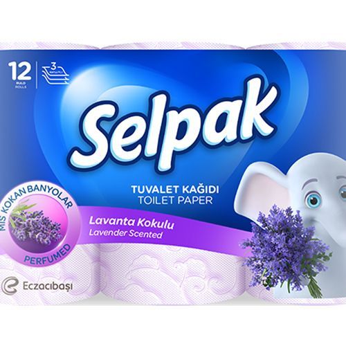 Selpak Lavender Scented Toilet Paper 12 Rolls