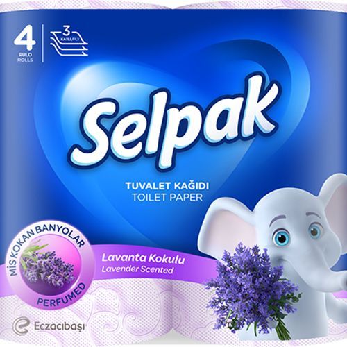 Selpak Lavender Scented Toilet Paper 4 Roll