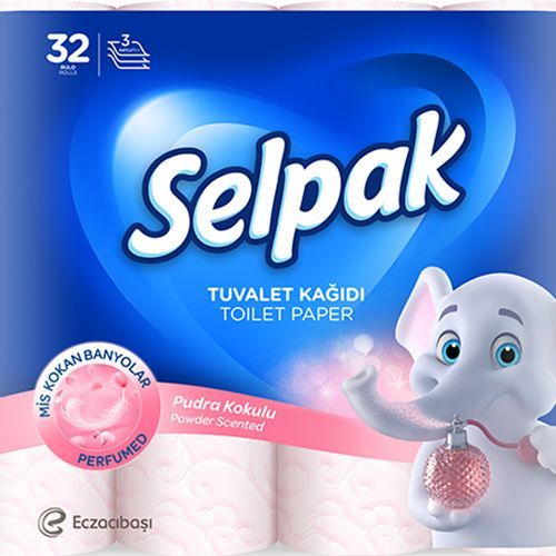 Selpak Powder Scented Toilet Paper 32 Rolls