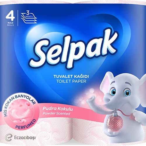Selpak Powder Scented Toilet Paper 4 Roll