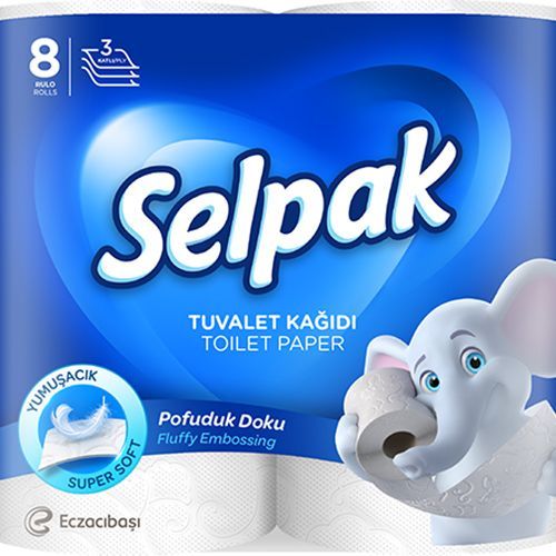 Selpak Toilet Paper 8 Rolls