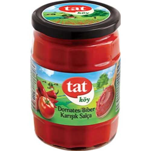 Tat Köy Mixed Tomato and Pepper Paste Glass 550 Gr