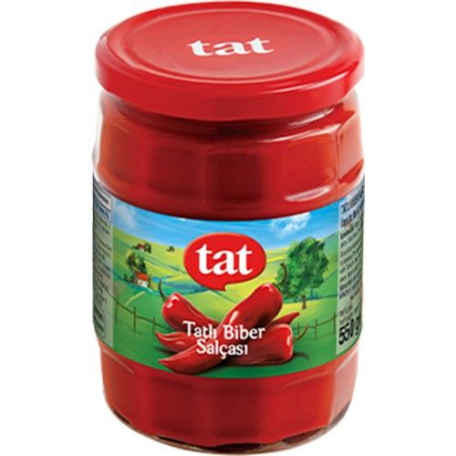 Tat Sweet Red Pepper Paste Glass  550 Gr