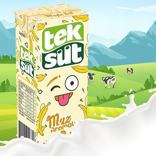 Teksüt Milk With Banana 200 Ml