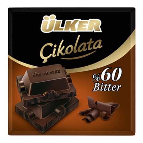 Ülker Bitter Kare Çikolata 60 Gr