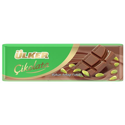Ülker Bütün Antep Fıstıklı Sütlü Baton Çikolata 30 Gr