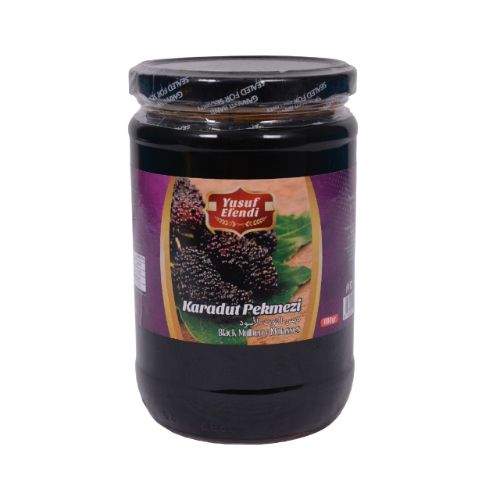 Yusuf Efendi Black Mulberry Molasses Glass Jar 800 Gr